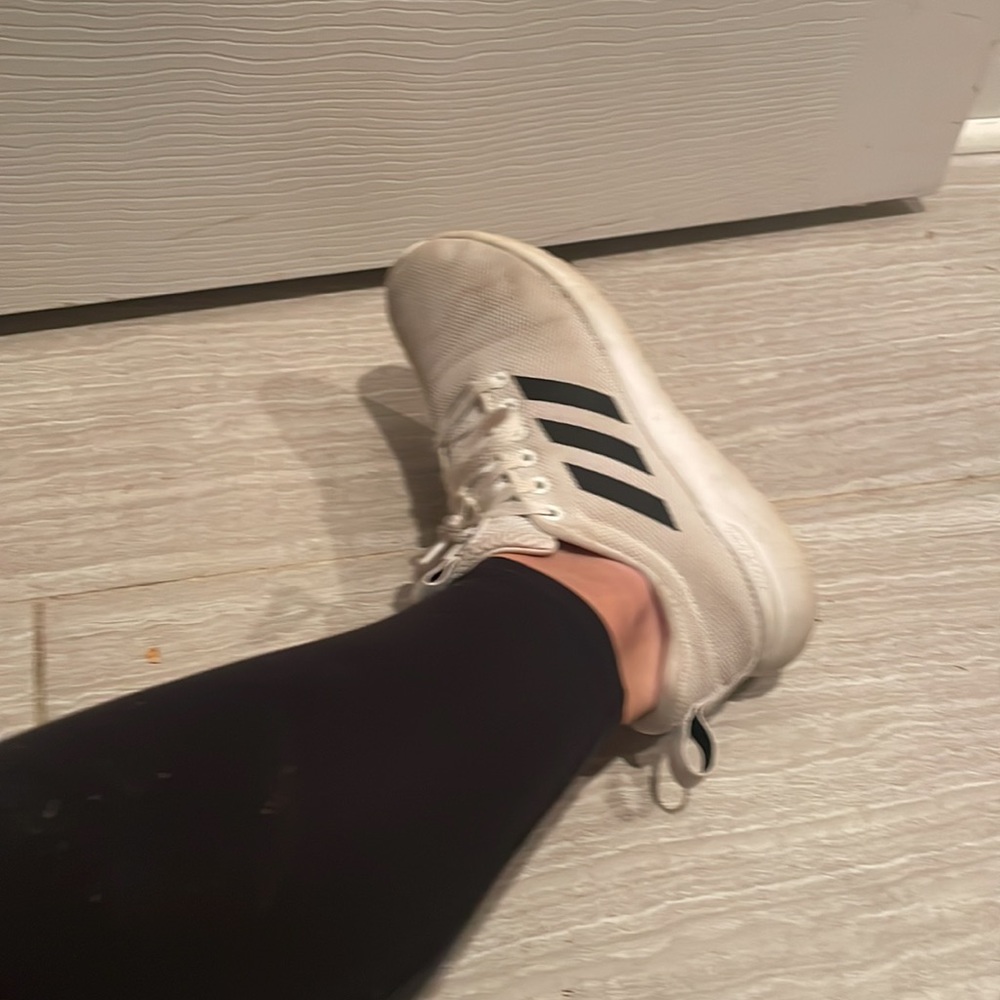 Adidas cloud foam white shoes